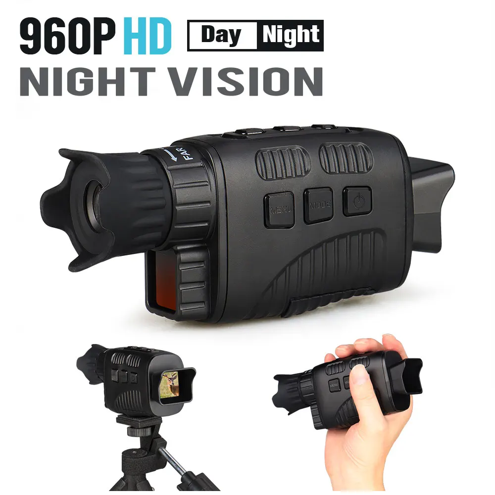 Tactical 960P HD Night Vision150-200 Telescope Zoom Optics Video Recording Hunting Camera OS 27-0029