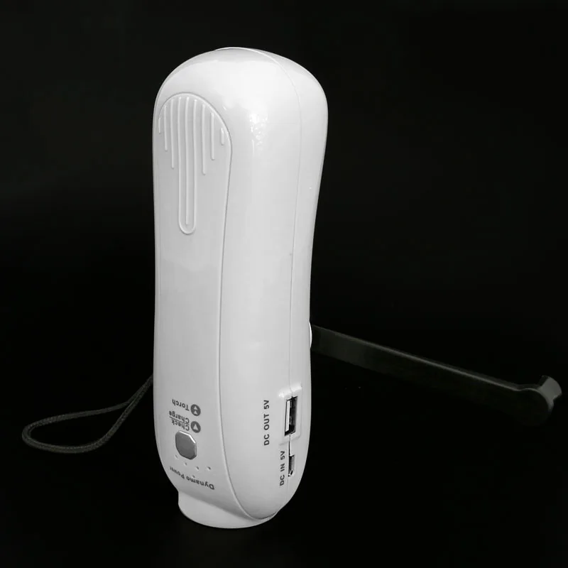 Multi-function power hand crank mobile charging power supply 10000 ma Po rechargeable flashlight