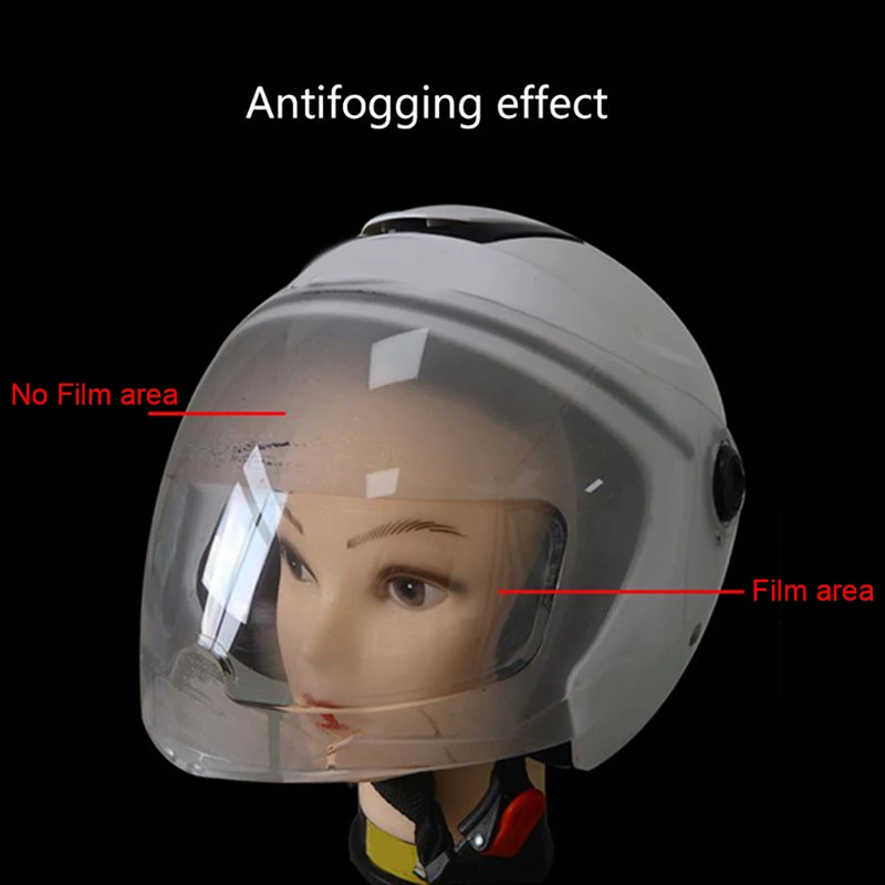 Прозрачная непромокаемая противотуманная патч-пленка для шлема Универсальная пленка для объектива мотоциклетного шлема