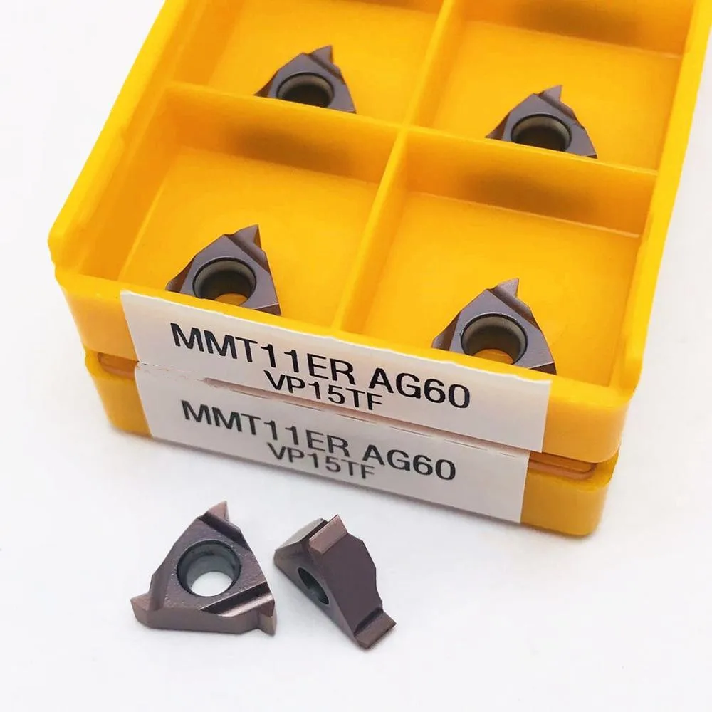 MMT 11IR 11ER AG60 VP15TF UE6020 US735 резьба фрикционная вставка токарный инструмент с ЧПУ MMT11 ER токарный инструмент