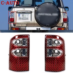 2PCS LED Rear Tail Light Tail Lamp Warning Signal Lamp ABS Brake Lamp accesories For Nissan Patrol Y61 1997-2004 Car Styling