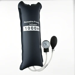 Medical Pressure Infusion Bag 1000ml For QUALITY FLUID With Gauge and Buld 0-1000 Mbar