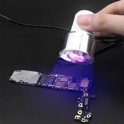 LED UV 접착제 경화 램프, USB 자외선, 405nm 365nm 395nm 스크린, 전화 수리 PCB 그린 오일 회로 기판 유지 보수 부품