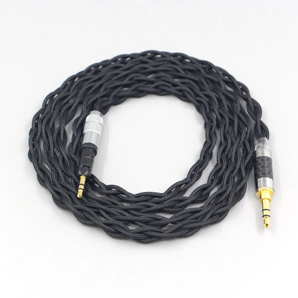 Pure 99% Silver Inside Headphone Nylon Cable For Audio Technica ATH-M50x ATH-M40x ATH-M70x ATH-M60x Earphone Headset LN007461