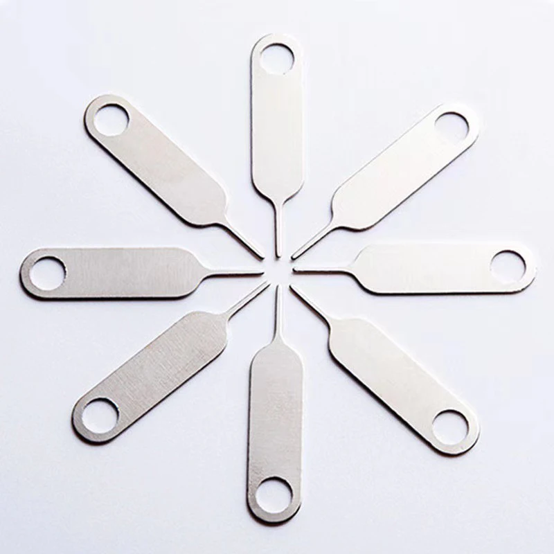 10PCS Phổ Thép Không Gỉ Sim Card Tray Pin Công Cụ Quan Trọng Ejecting Loại Bỏ Kim Opener Ejector Cho Điện Thoại Di Động Điện Thoại Thông Minh