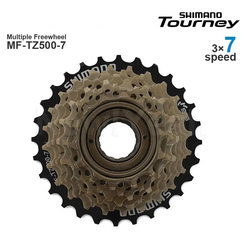 SHIMANO TOURNEY TZ500 TZ31 7v 7 Speed Cassette Mountain Bike Freewheel Metal Thread Sprocket 14-28/34T Original