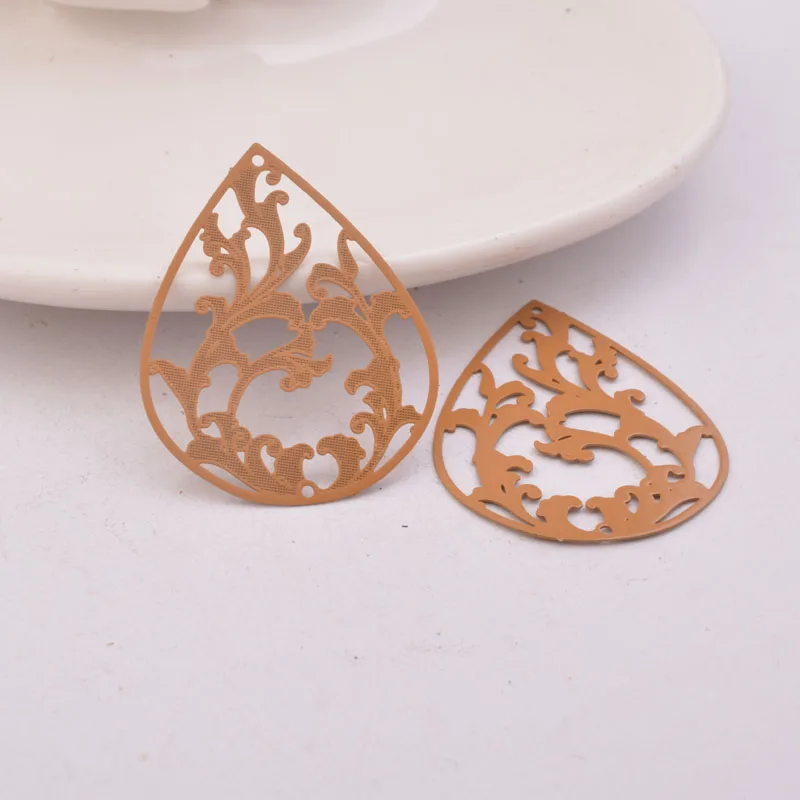 30 Stück AB1496 30*38mm Große Ovale Anhänger Ohrring-Zubehör DIY Schmuckkomponenten – Detail 7