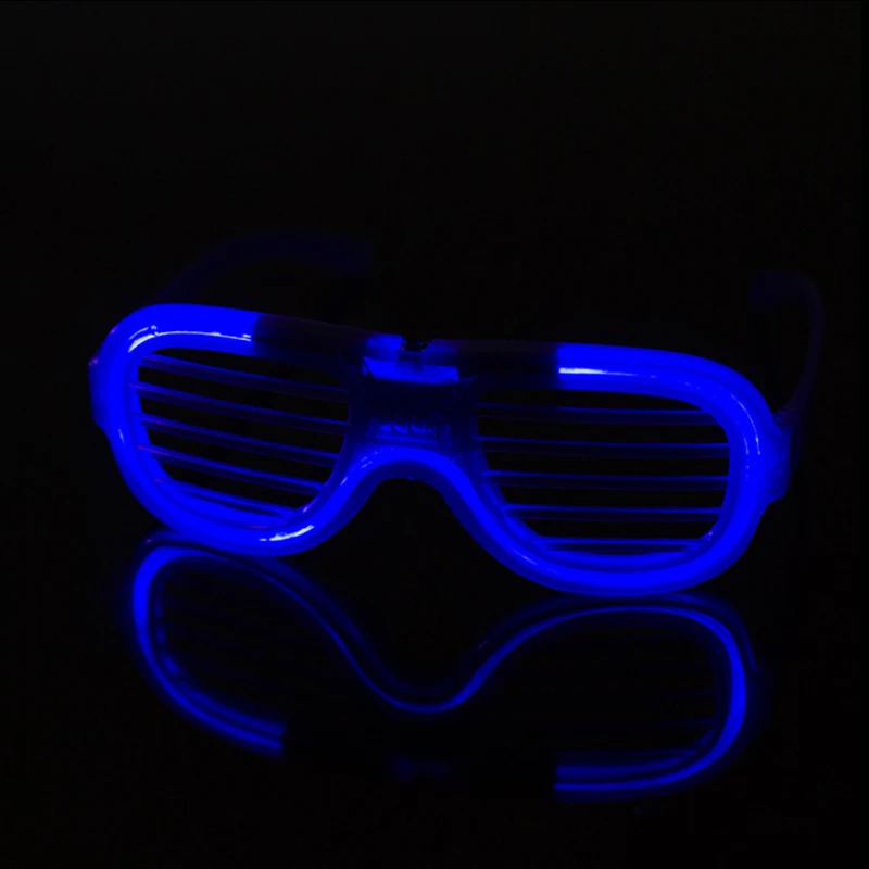 New Led Illuminated Blinds Glasses Bar Prom Party Performance Cheering Props Festival Celebration Active Atmosphere Flash Toy