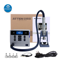 ATTEN ST-862D Intelligent Digital Display Hot Air Gun Soldering Station 1000W Rework Station For PCB Chip Repair With 7 Nozzles