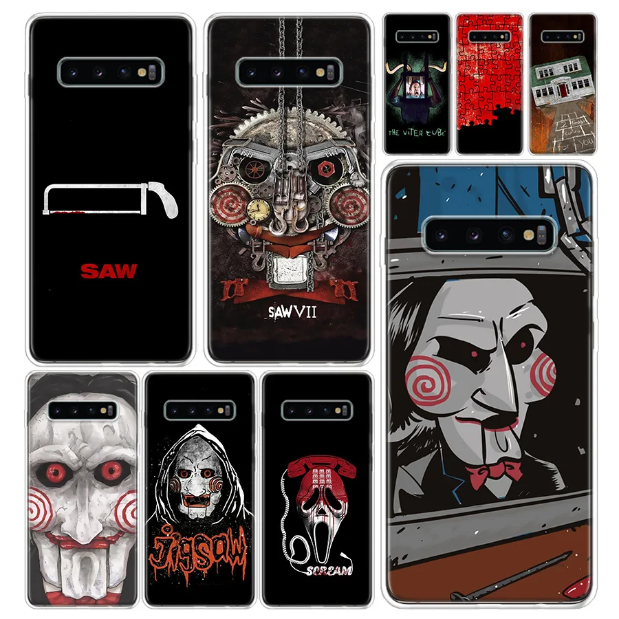 SAW The Jigsaw Killer Horror Film Phone Case Cover For Samsung Galaxy A51 A71 A50 A70 A40 A30S A20E A10 A41 A31 A21S A11 A01 A6