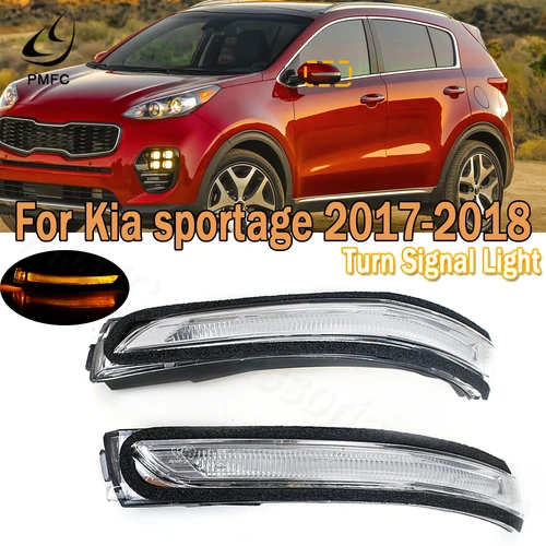 Imagen 1 del producto PMFC espejo retrovisor luz de señal de giro LED lámpara indicadora de señal de giro para Kia Sportage 2017 2018 87614D9000L 87624D9000R