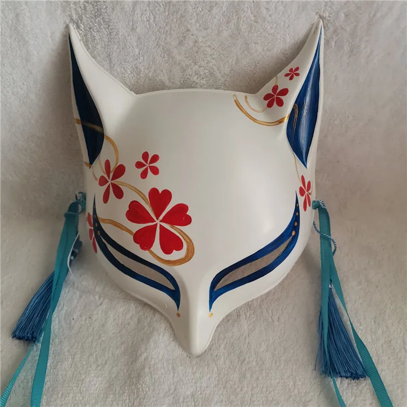 Yin and Yang Division Hand Tour Onmyouji Cosplay Mask Japanese Private Fox Mask Hand-painted PVC Fox Mask Wall Decoration