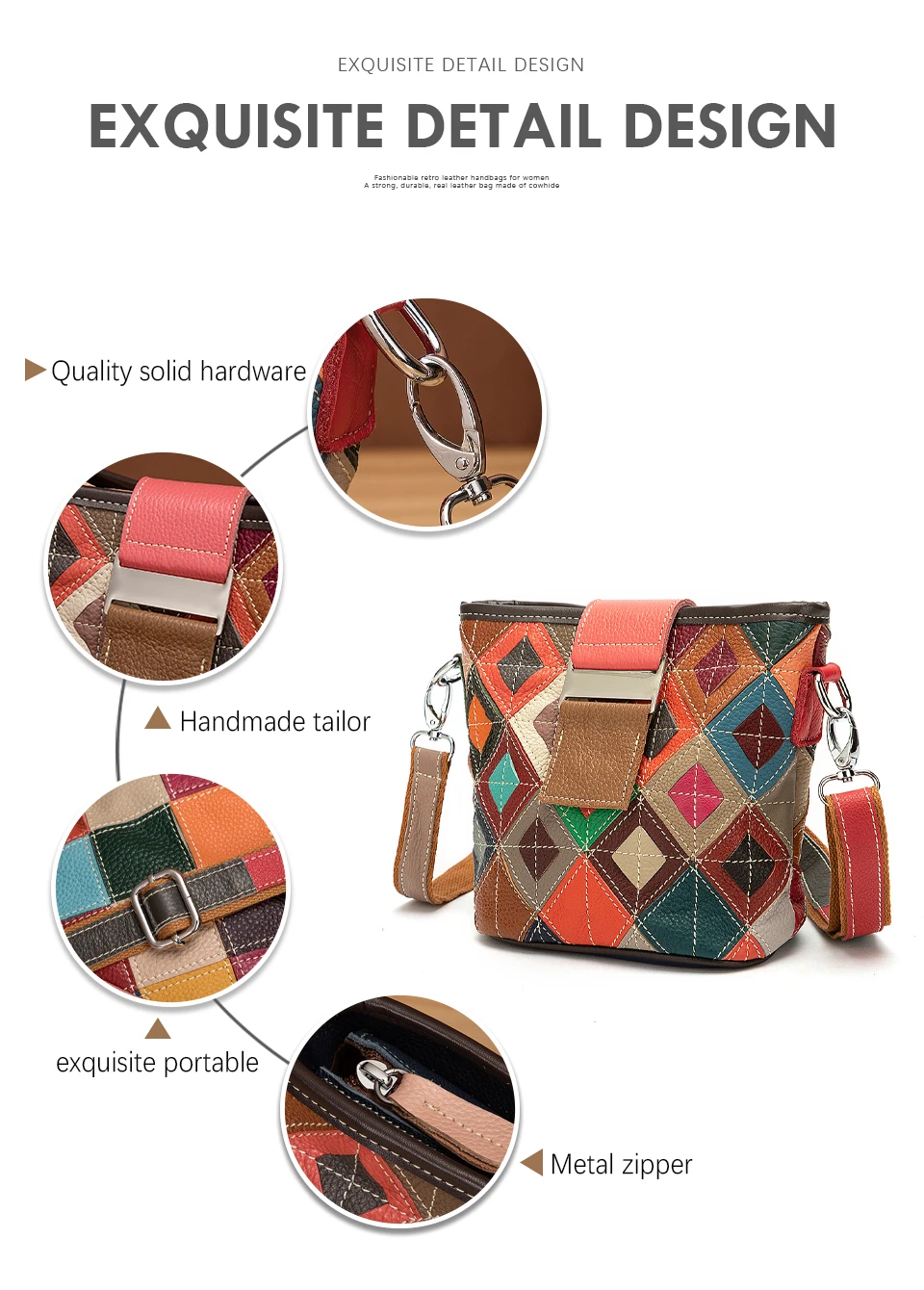 Multi-Color Original Leather Luxury Brand Ladies Flower Fashion Small Handbag Shoulder bag Women Designer Female Tote bag 1112