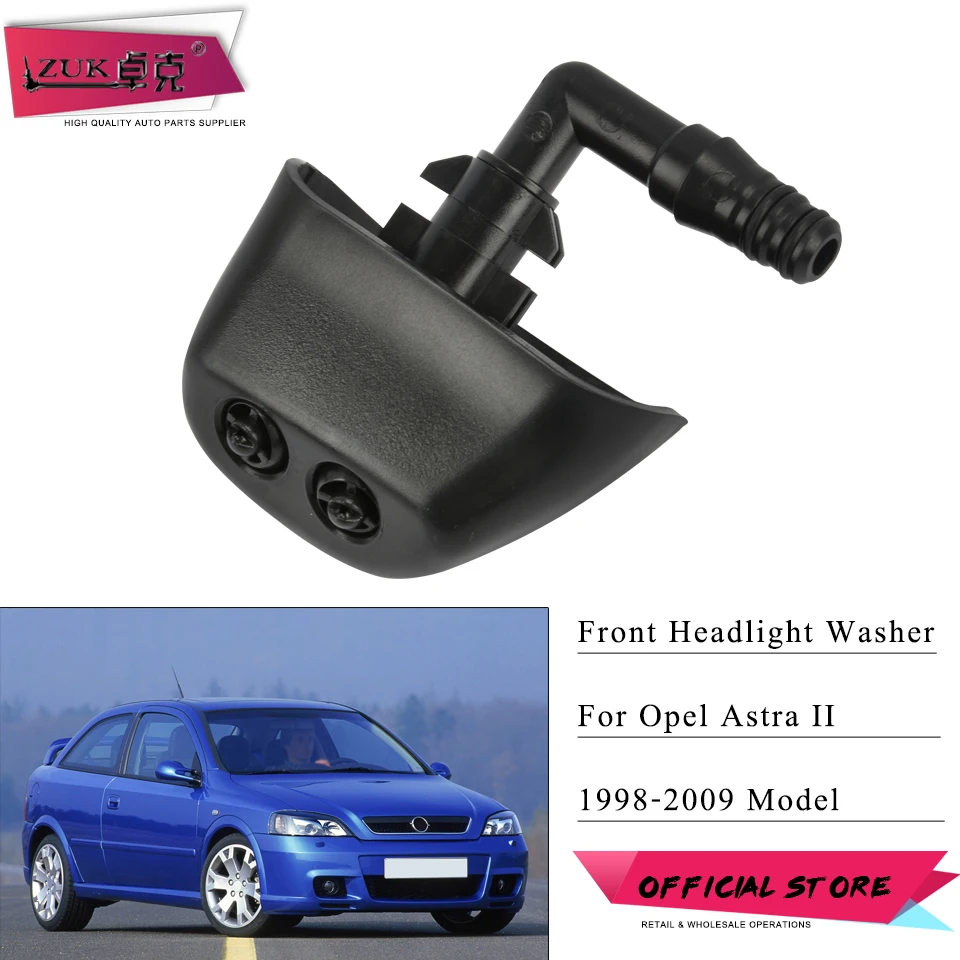 ZUK Compatible For OPEL ASTRA G MK2 1998-2009 Front Bumper Headlight Headlmap Washer Nozzle Jet Spray Actuator 90559588 90559589