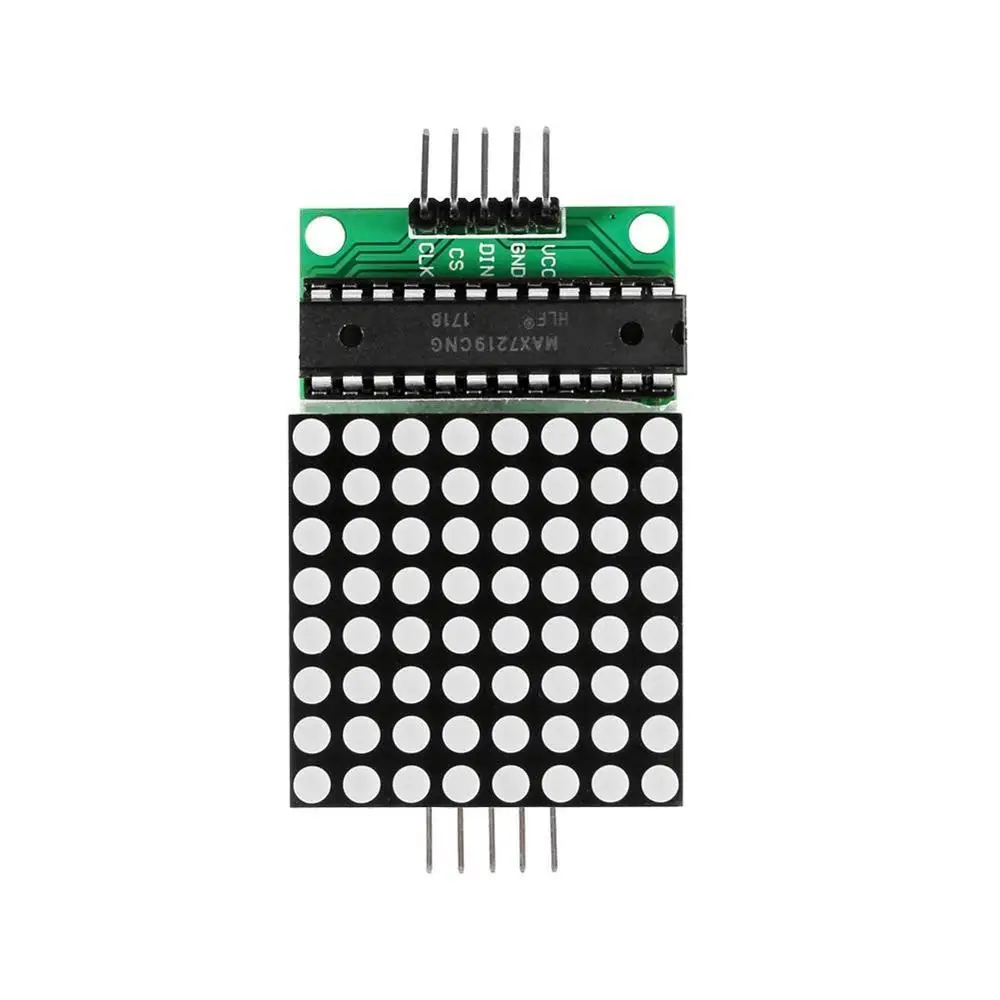 Módulo de microcontrolador de matriz de puntos MAX7219 8*8, módulo de pantalla MCU, módulo de Control de pantalla LED para Arduino 5V