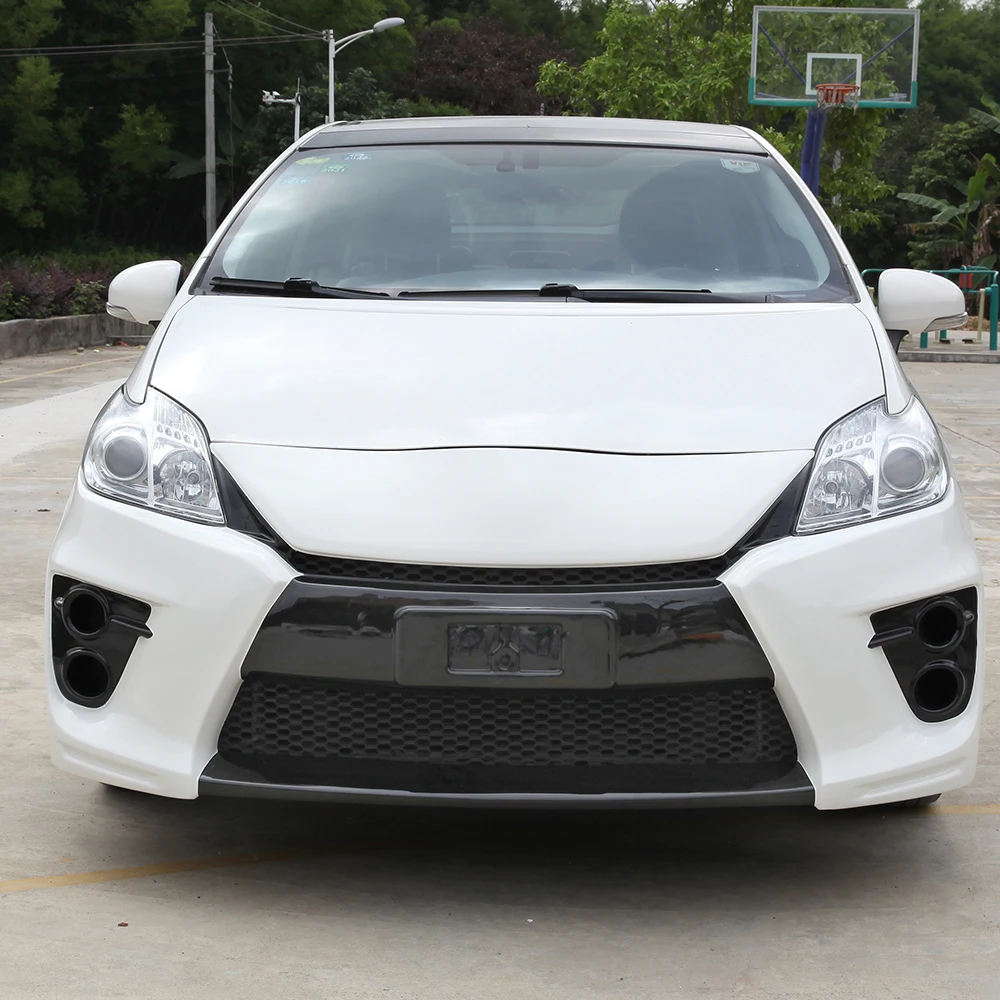 Prius fiber glass CAR FRONT BUMPERS Fit For Toyota GS style BODY KIT SIDE SKIRTS