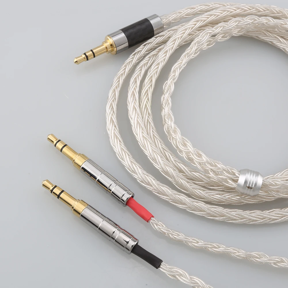 2.5/3.5/4.4mm XLR zrównoważony 16 rdzeniowy posrebrzany kabel do słuchawek dla Hifiman Sundara Ananda HE1000se HE6se he400i he400se Arya