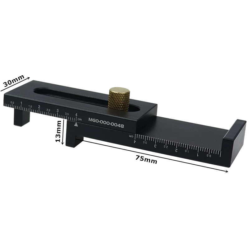 5-40mm Woodworking Mini Gap Gauge Aluminum Alloy Depth Measuring Sawtooth Ruler Marking Gauge Measuring Tools