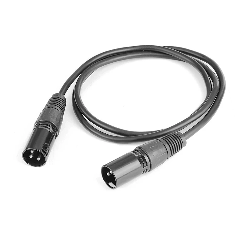 3 Pin XLR Male To Male Microphone Extension Cable Audio Extension Cables Cord Wire Line