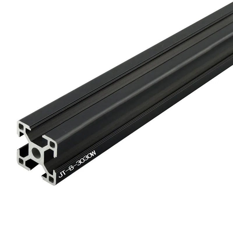 1PC BLACK/WHITE 3030  Aluminum Profile 100mm 500mm 800mm Linear Rail Extrusion Extrusion For CNC 3D Printer Parts