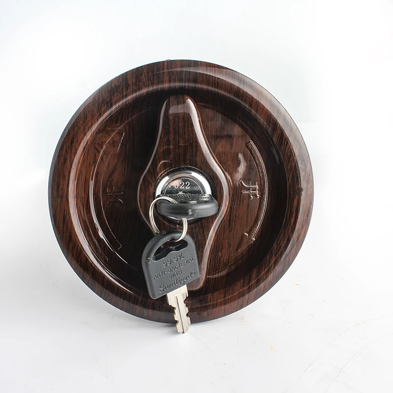 TYTXRV RV Accessories Bathroom Door Lock Brown (With Key) Motor Home Boat Marine Caravan Camper