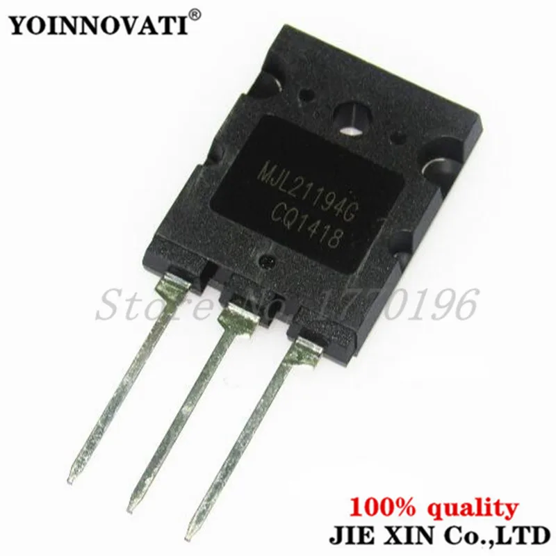 ! 10pcs MJL21194G MJL21194 L21194 21194 TRANSISTOR NPN 250V 16A TO264