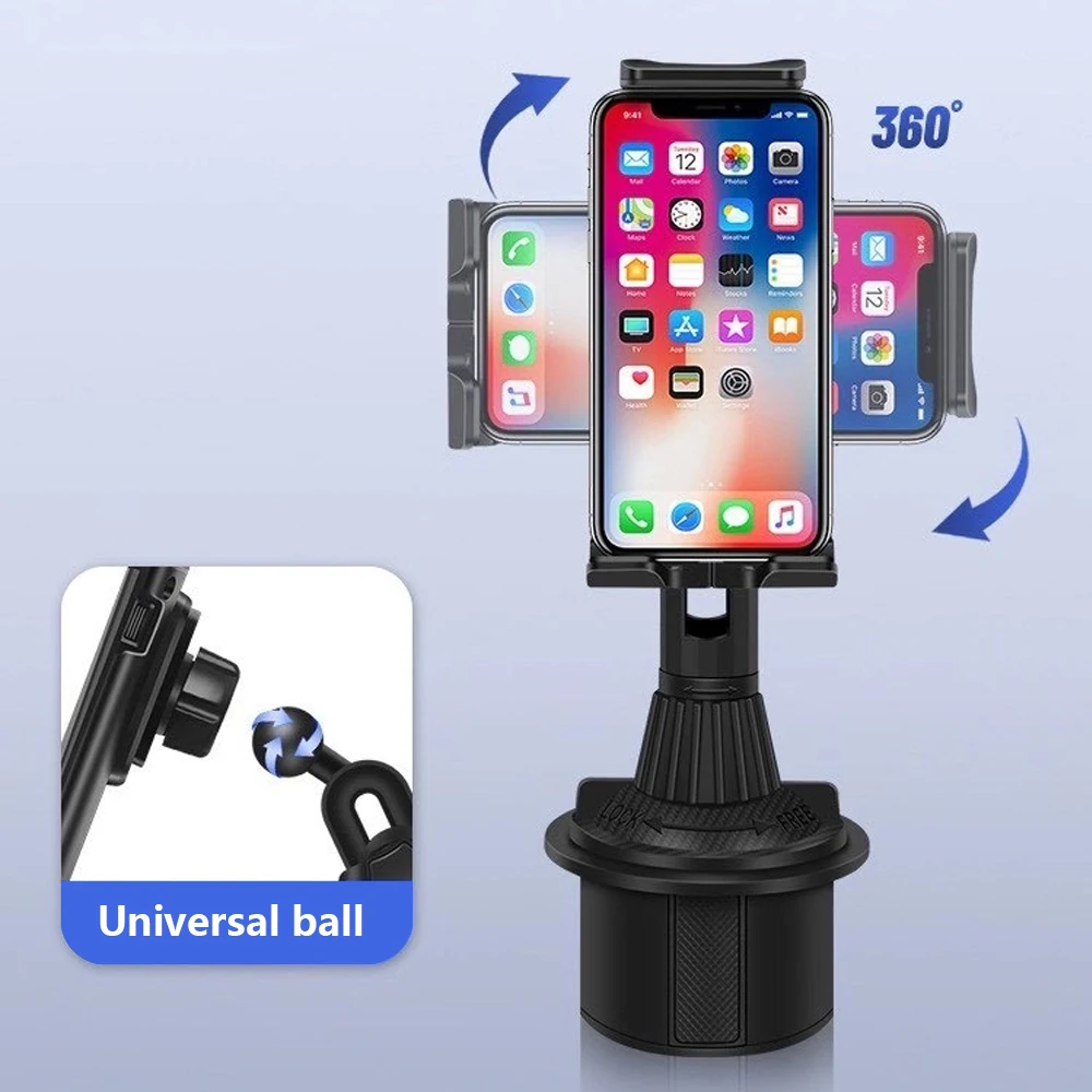 Universal 360 Car Cup Holder Tablet Auto Mobile Mount Cradle for Apple iPad Pro 12.9 Air 2019 Mini 4 5 Samsung Tab S7 Plus 12.4 image 6