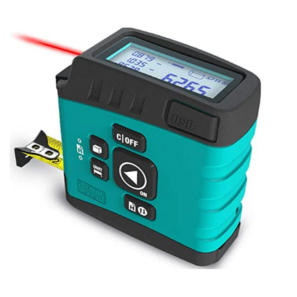 

Mileseey Bluetooth Digital Laser Tape Distance Meter 3-In-1 Tape Measure Lcd Display 40M Measurer Distance Gauge Laser Finder