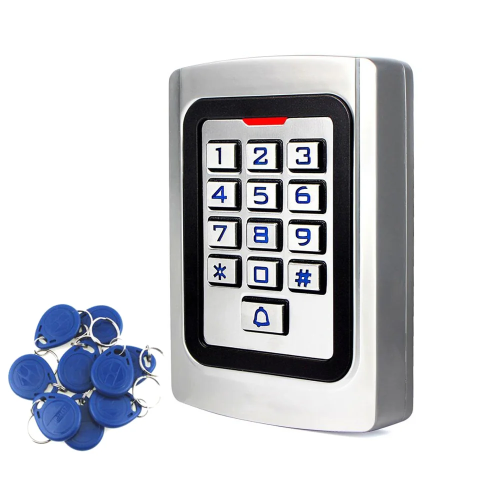 Gate opener door lock Outdoor Access Control Keypad EM reader PIN Code RFID IP68 Waterproof Wiegand 26