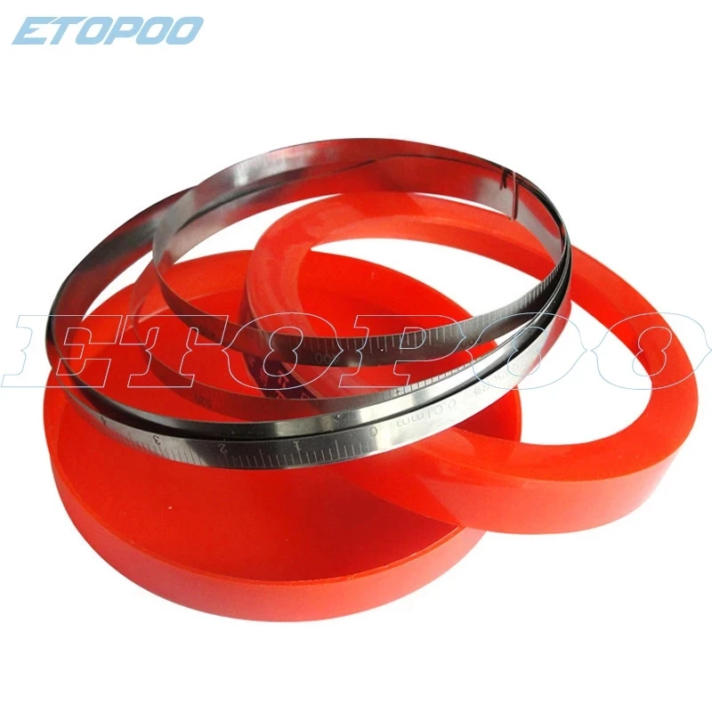 50-300-600-900-1200-1500mm สแตนเลส Precision เส้นรอบวงเทปและเส้นผ่าศูนย์กลางเทป Periphery เส้นรอบวง Taper PI เทป