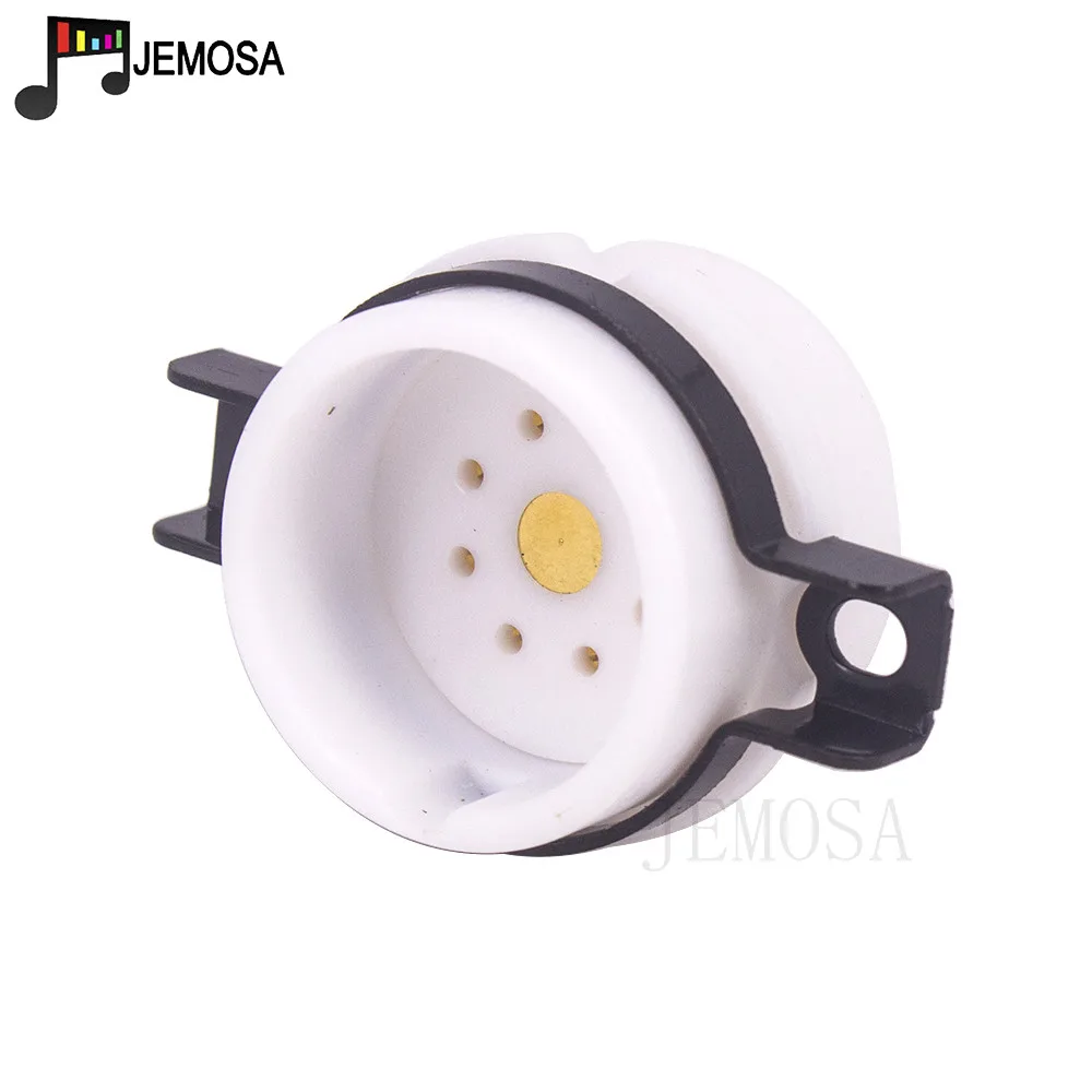 EIZZ High End PTFE 8PIN หลอดซ็อกเก็ตฐานวาล์วฐานชุบทองสำหรับ ECC40 EF40 EF42สูญญากาศเครื่องขยายเสียง Vintage HIFI