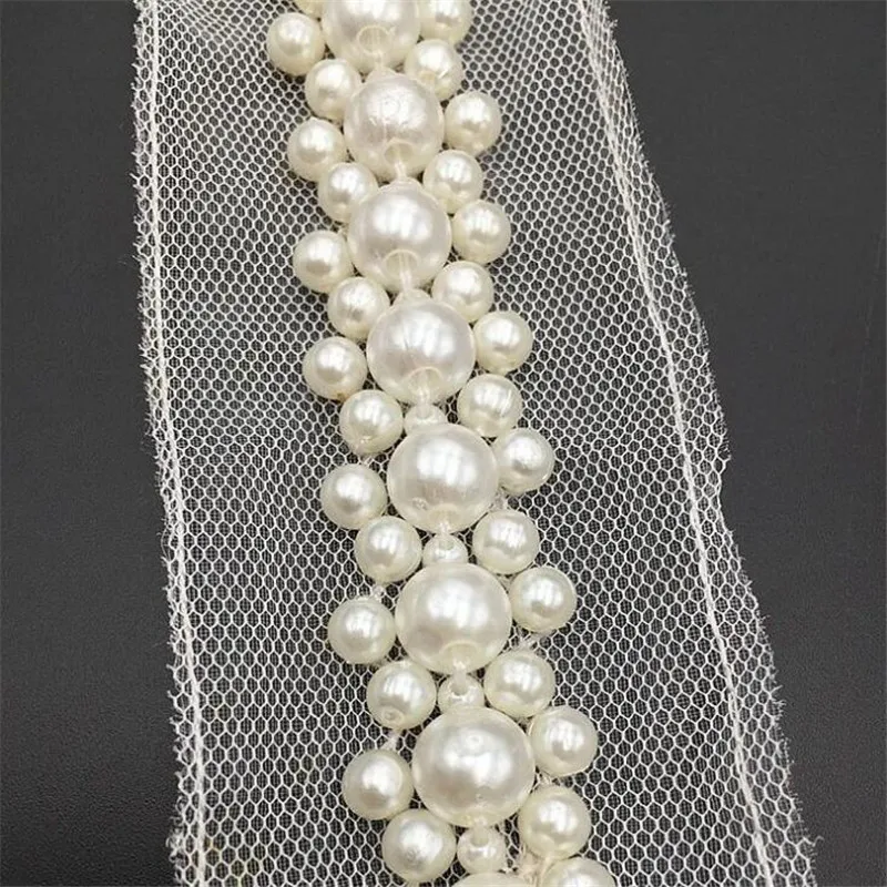 Handmade beaded pearl beads beads Beaded barcode clothing shoes and hats decorated diy accessories