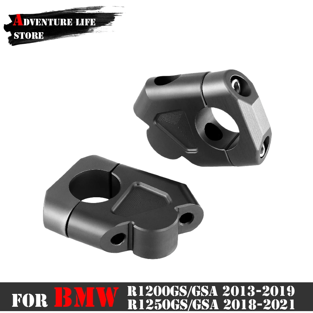 

Motorcycle Riser Handle Bar Clamp Extend Adapter Handlebar For BMW R 1200 GS 1200GS R1200GS LC Adventure ADV R 1250GS R1250GS