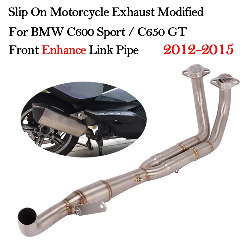 

For BMW C600 Sport C650 GT 2012-2015 Motorcycle Exhaust Modified Cat Delete Eliminator Enhanced Front Link Pipe Moto Escape Tube