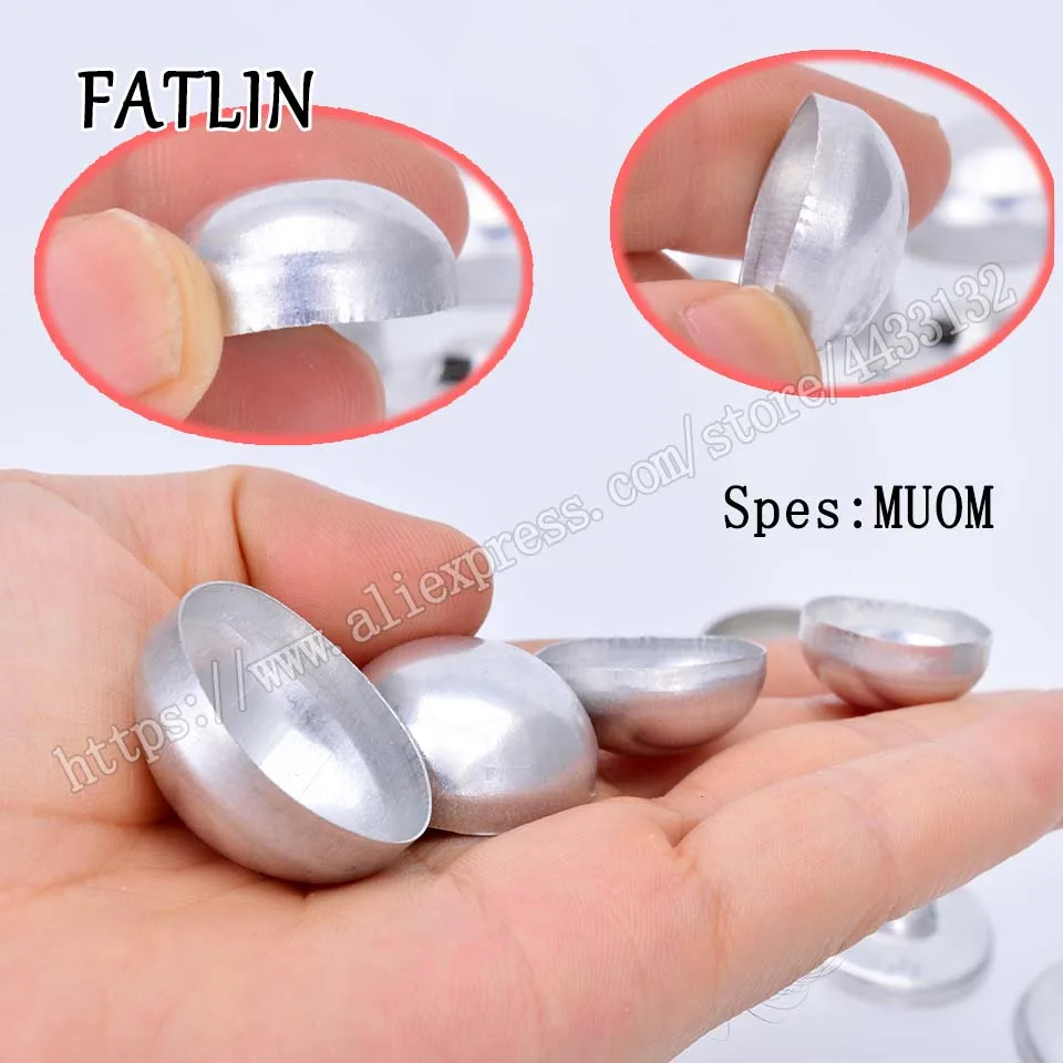 100sets Mushroom Fabric Covered Cloth Button 16L-44L Plastic Back Aluminium flat Back for Earring/Hair DIY Accessories Clothes