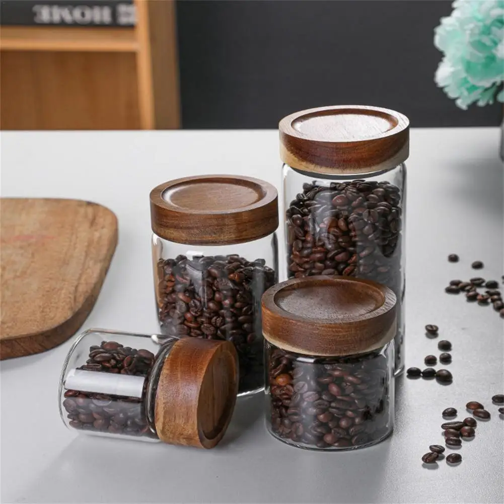 Kitchen Glass Threaded Sealed Tank Storage Tank Glass Storage Bottle Candy Jar Cookie Jar For Spices Glass Container Wholesale