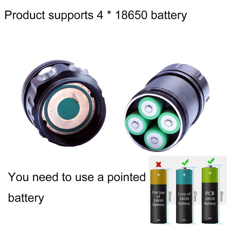 Imagem -05 - Portátil Super Brilhante Mergulho Lanterna Ipx8 Subaquática Tocha Lâmpada Destaque Impermeável 20000lumens Luz de Preenchimento Câmera Tática