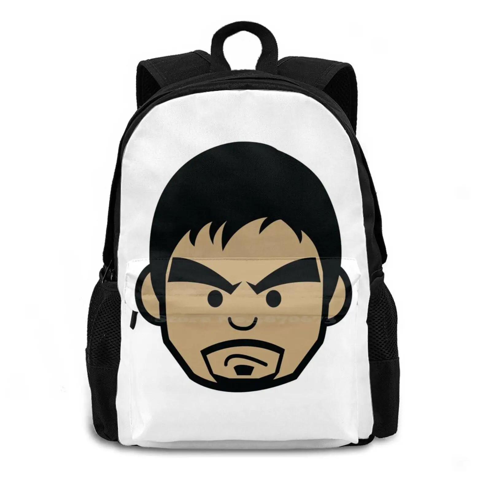 Angry Manny Pacquiao Face By Aireal Pattern Design Laptop Travel School Bags Manny Philippines Filipino Boxing Pinoy Pinay