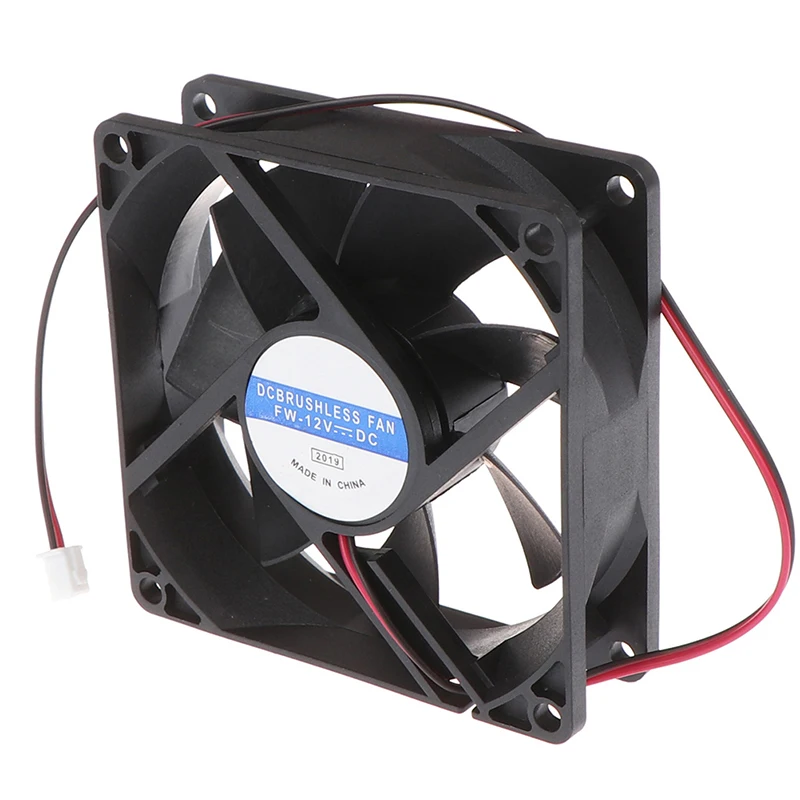 12V 2pin DC bezszczotkowy obudowa komputera wentylator chłodzący 8025 80x80x25mm 8cm 80x25mm