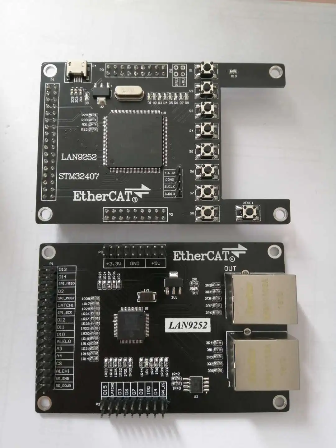 LAN9252 EtherCAT Slave pokładzie rozwoju STM32F407ZGT6 SPI/FSMC komunikacji