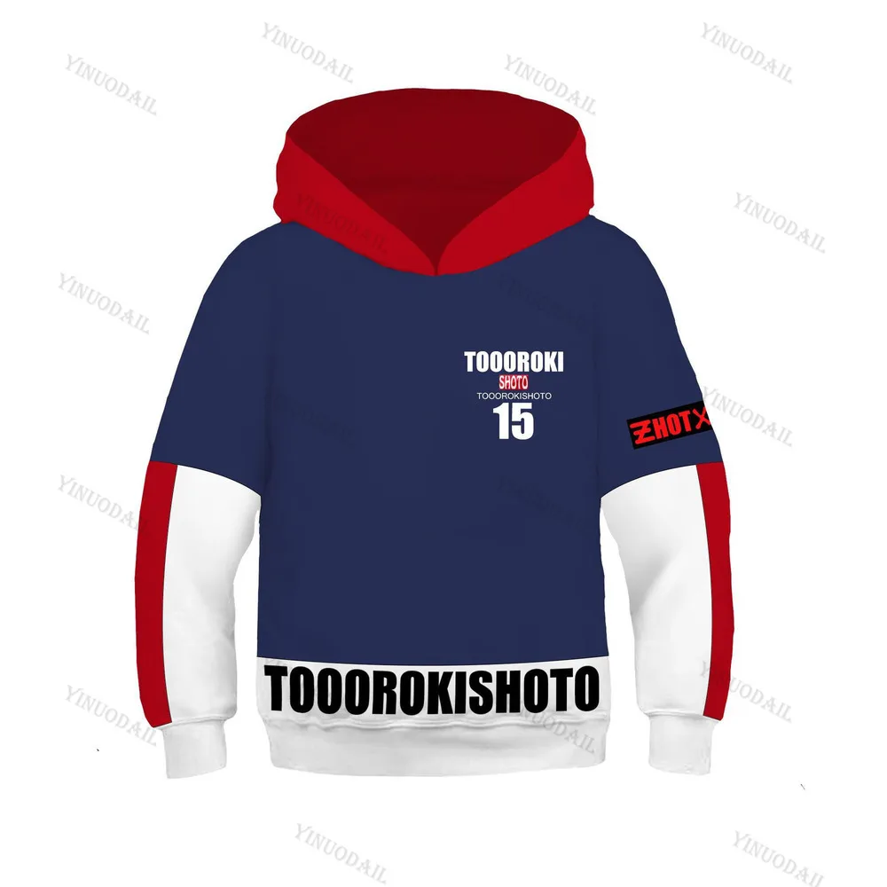 New Arrivel 3D Printed Academia Hoodie All Might Children Cosplay Costume Sweatshirt School Uniform Boys Jackets