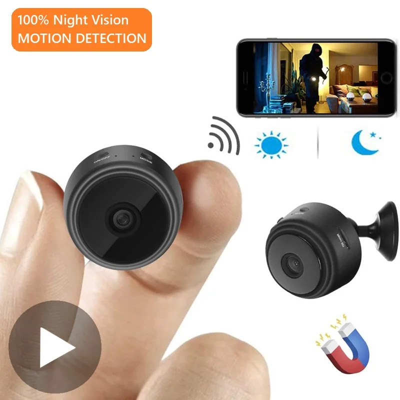 Micro Home Wireless Mini Security Surveillance with Wifi IP Camara Night vision Sensor Infrared CMOS 2MP Telefon Alarm Camera