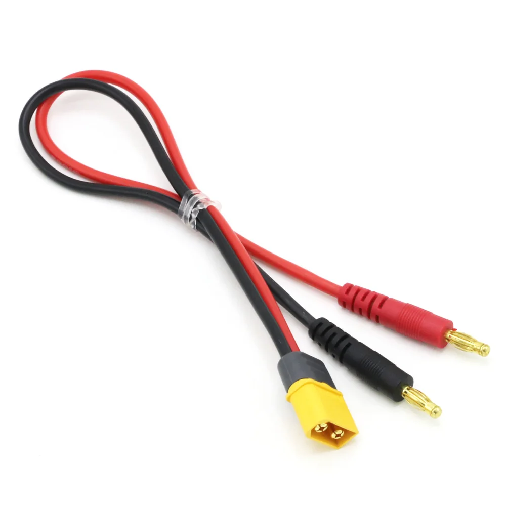 Imax B6 Charge Line 4.0mm Banana Plug to Amass MPX AS150 XT90 TRX XT60 EC5 With 12AWG Silicone Cable 30CM for Rc Lipo Battery