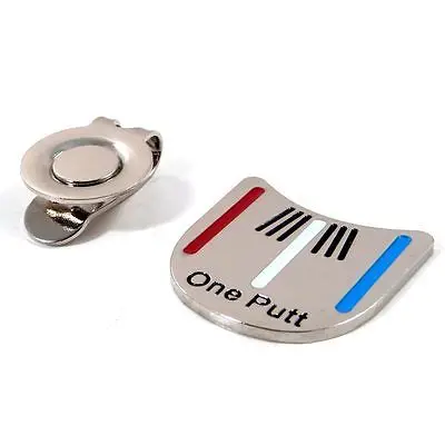 Marca de pelota de Golf con diseño de un Putt, paquete de 6 piezas, Clip magnético para sombrero de Golf, marcador de Golf, envío directo