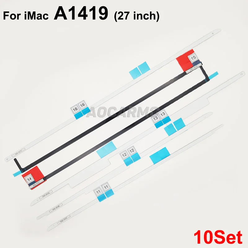 Imagem -02 - Aocarmo-adesivo de Tira Adesiva Lcd Fita Tudo-em-um 10 Conjuntos para Imac A1418 215 Polegadas 27 Polegadas A1419