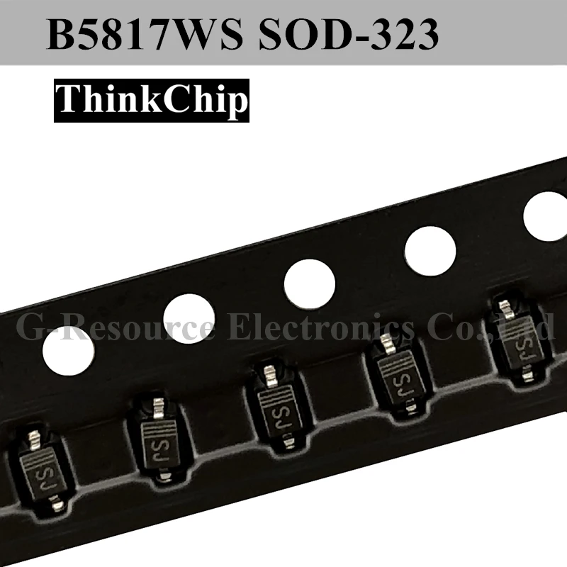 (100Pcs) B5817WS Sod-323 0805 Smd Schottky Diode B5817 (Markering Sj) exclusieve Gebruik Van Uav