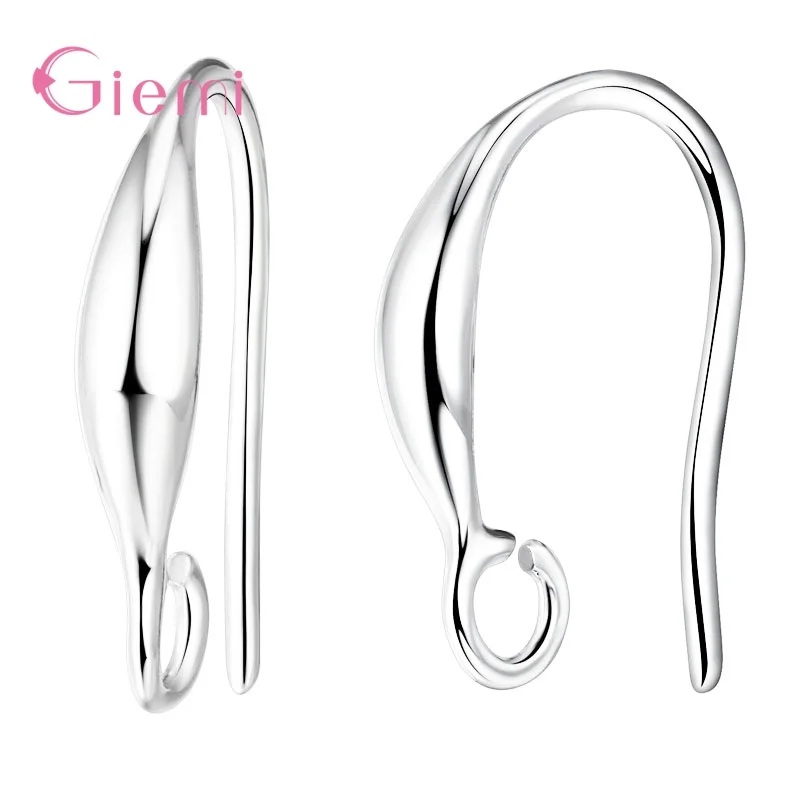 DIY Making Accessories 925 Sterling Silver Hook 10Pcs/lot Earring Findings For Jewelry Making Ear Clasp Wires Women Brincos