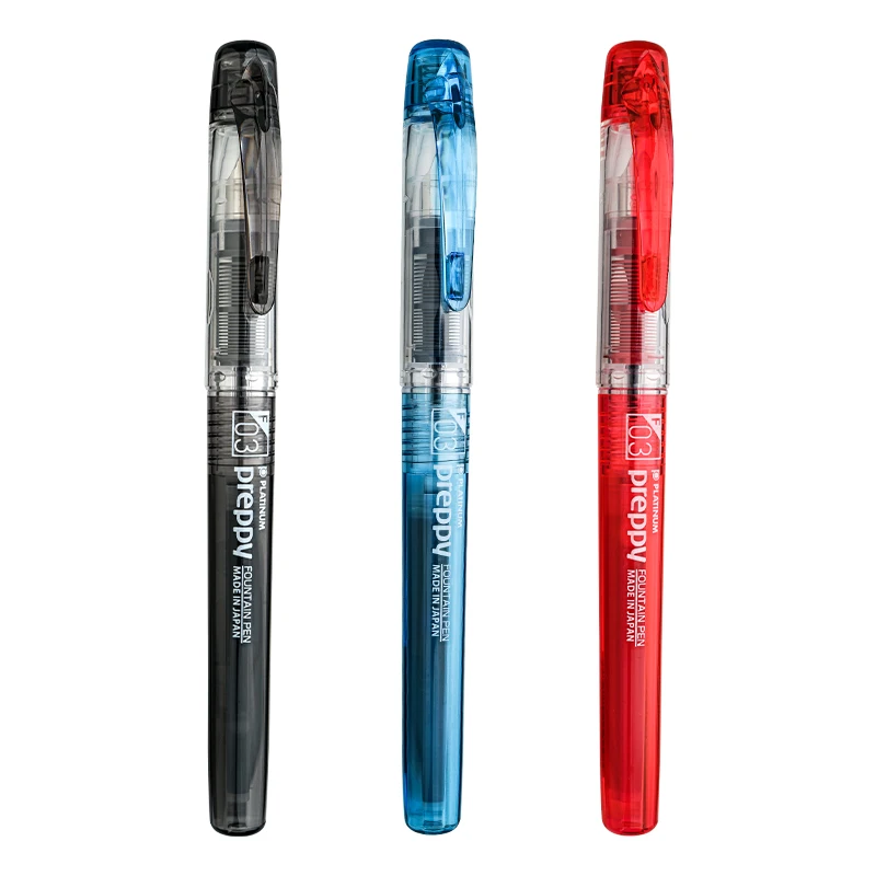 platinum PPQ - 300 PSQ - 400C students Demonstration extra fine nib 0.38mm clear ink pen transparent lucency clear  japan origin