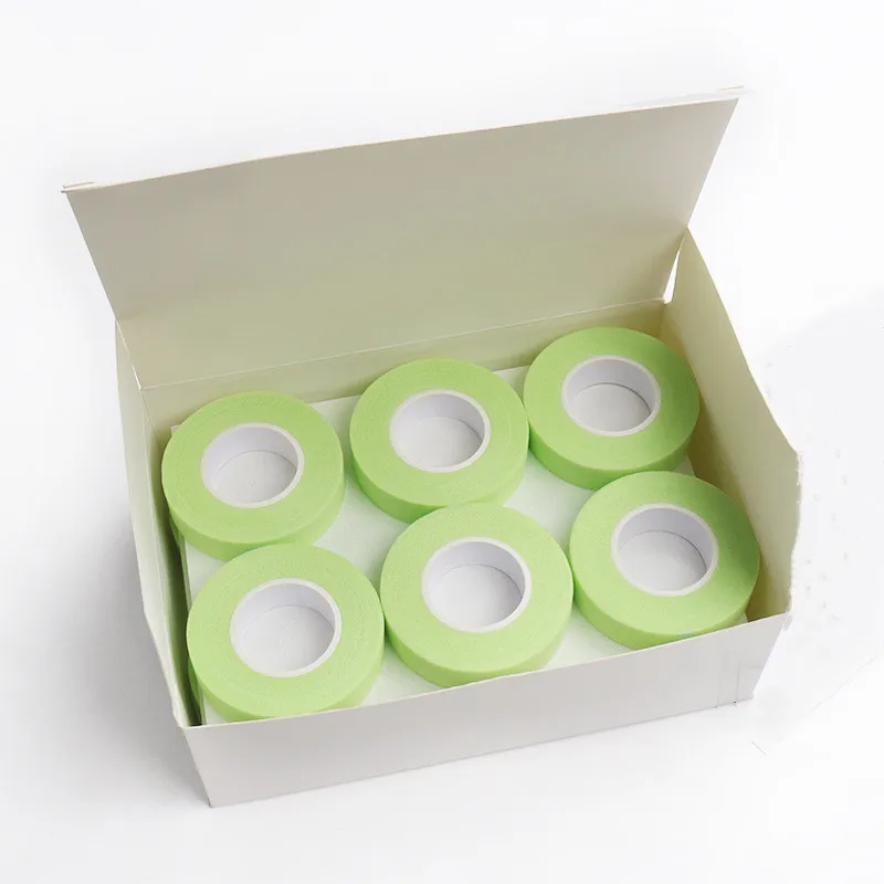 Paper-Pads Eyelash-Tape 16 Rolls Eyelash Extension Breathable Green Non-woven Adhesive Tape Eyelash Lash Extension Medical Tape