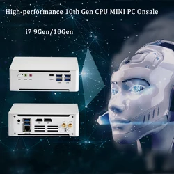 Mới Nhất IntelCore 10th Gen Mini PC I9-9880H/I7-10870H Intel UHD630 Win10 8 Nhân 16 Luồng 2.4G + 5G + Bluetooth NUC Chuyền Máy Tính